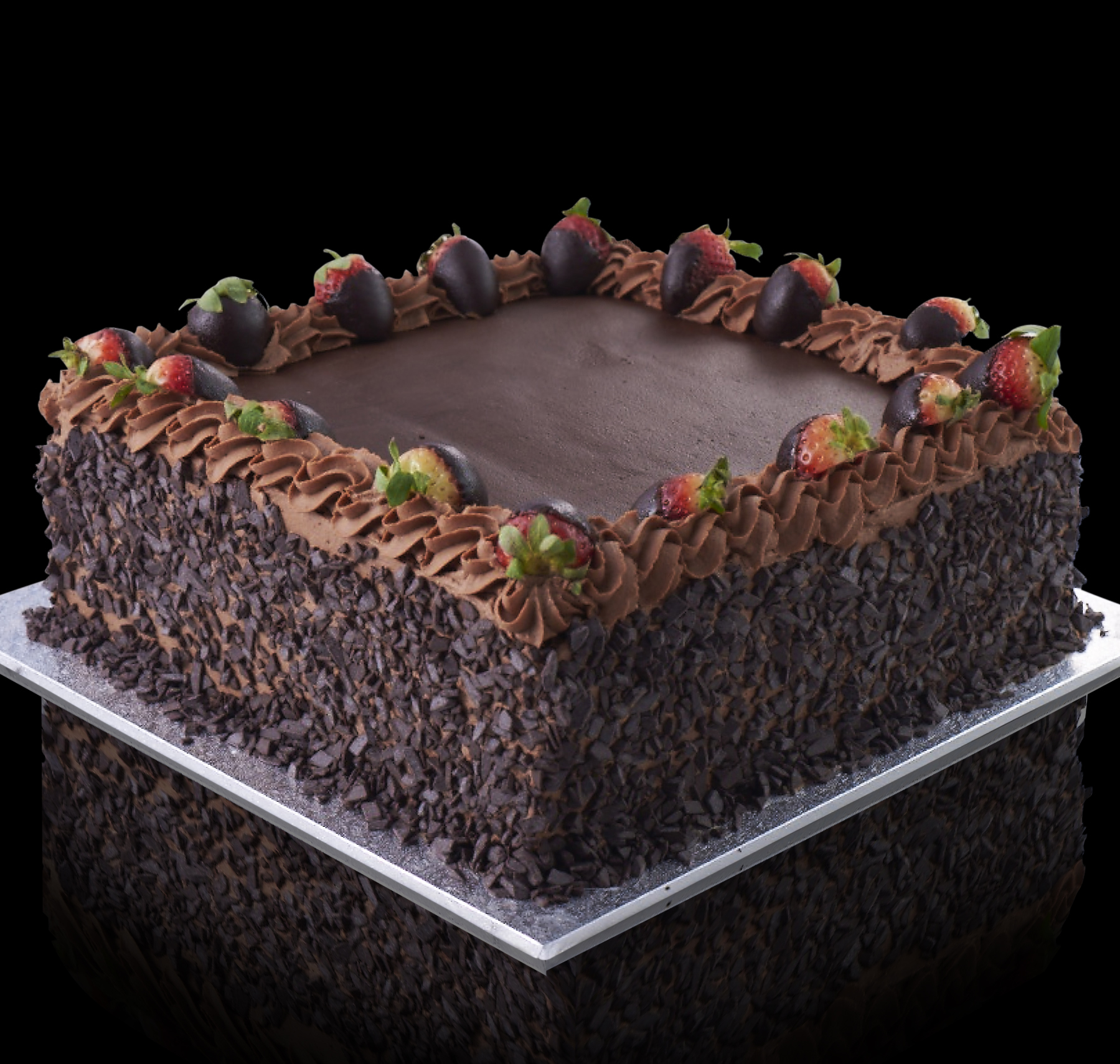 Chocolate Square Cake - Regular Cakes India - Gift My Emotions